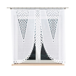 ERYKA Panel żakardowy gotowy, szerokość 160 x wysokość 160cm, kolor 001 biały 019371