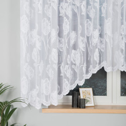 SONIA Firanka żakardowa gotowa, szerokość 450 x wysokość 160cm, kolor 001 biały 092918 SONIA Firanka żakardowa gotowa, szerokość 450 x wysokość 160cm, kolor 001 biały 092918