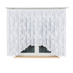 SONIA Firanka żakardowa gotowa, szerokość 450 x wysokość 160cm, kolor 001 biały 092918 SONIA Firanka żakardowa gotowa, szerokość 450 x wysokość 160cm, kolor 001 biały 092918