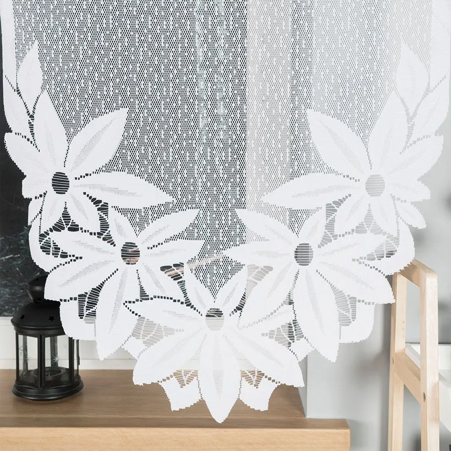 JADWIGA Firanka żakardowa gotowa, szerokość 300 x wysokość 160cm, kolor 001 biały 019318