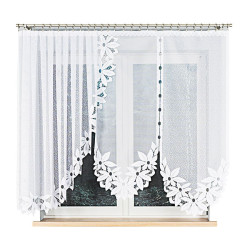 JADWIGA Firanka żakardowa gotowa, szerokość 300 x wysokość 160cm, kolor 001 biały 019318