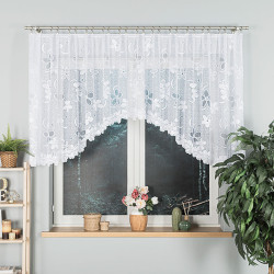 RENATA Firanka żakardowa gotowa, szerokość 350 x wysokość 110cm, kolor 001 biały 049885