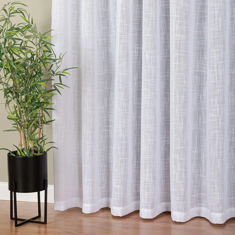 Firana gotowa na taśmie, 500x250 cm, kolor 001 biały 400002