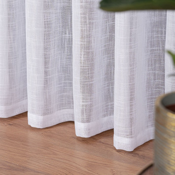 Firana gotowa na taśmie, 500x250 cm, kolor 001 biały 400002
