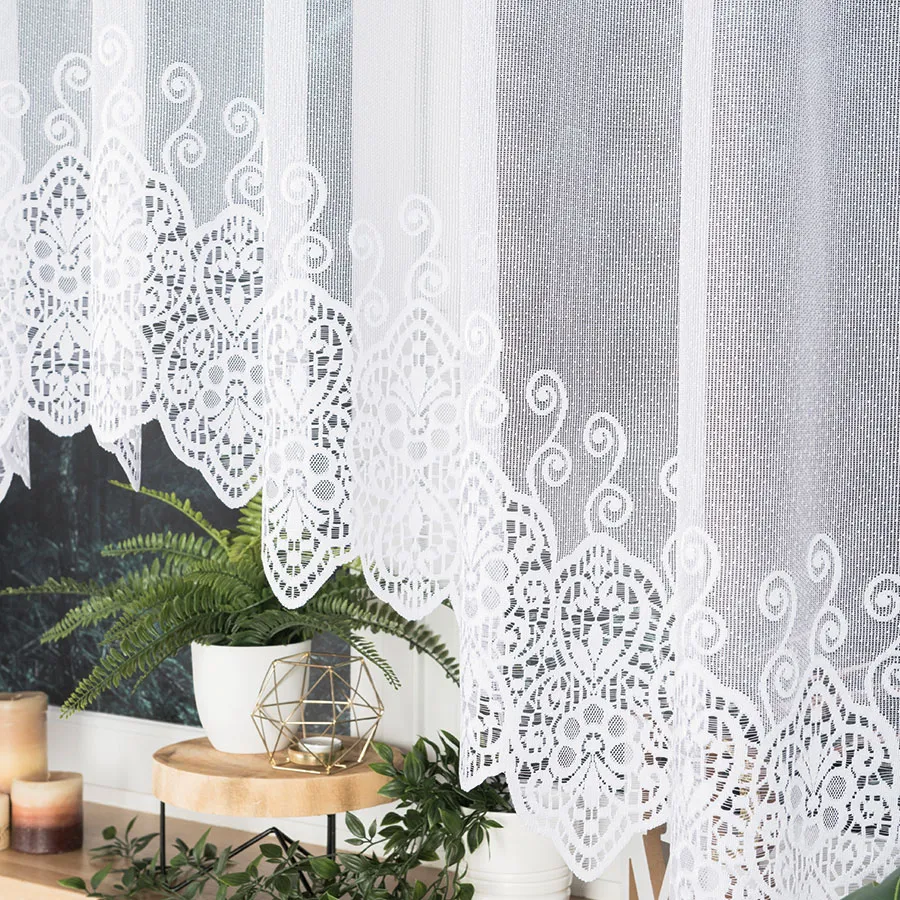 CELINA Firanka żakardowa gotowa, szerokość 300 x wysokość 160cm, kolor 001 biały 018495