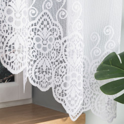 CELINA Firanka żakardowa gotowa, szerokość 300 x wysokość 160cm, kolor 001 biały 018495