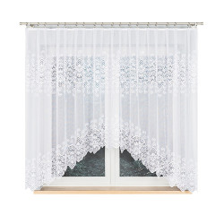 CELINA Firanka żakardowa gotowa, szerokość 300 x wysokość 160cm, kolor 001 biały 018495