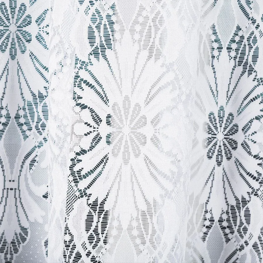 EMILIA Firanka żakardowa gotowa fala, szerokość 340 x wysokość 120cm, kolor 001 biały 181040