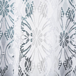 EMILIA Firanka żakardowa gotowa fala, szerokość 340 x wysokość 120cm, kolor 001 biały 181040