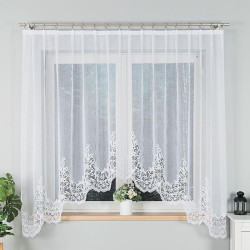 BERENIKA Firanka żakardowa gotowa, szerokość 300 x wysokość 180cm, kolor 001 biały 004304