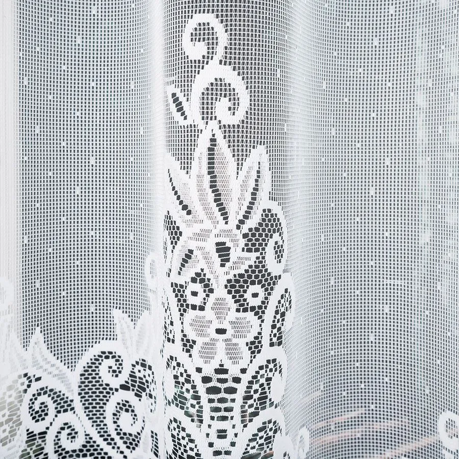 BERENIKA Firanka żakardowa gotowa, szerokość 300 x wysokość 180cm, kolor 001 biały 004304