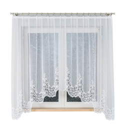 BERENIKA Firanka żakardowa gotowa, szerokość 300 x wysokość 180cm, kolor 001 biały 004304