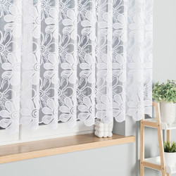 PATRYCJA Firanka żakardowa gotowa, szerokość 300 x wysokość 150cm, kolor 001 biały 049516 PATRYCJA Firanka żakardowa gotowa, szerokość 300 x wysokość 150cm, kolor 001 biały 049516