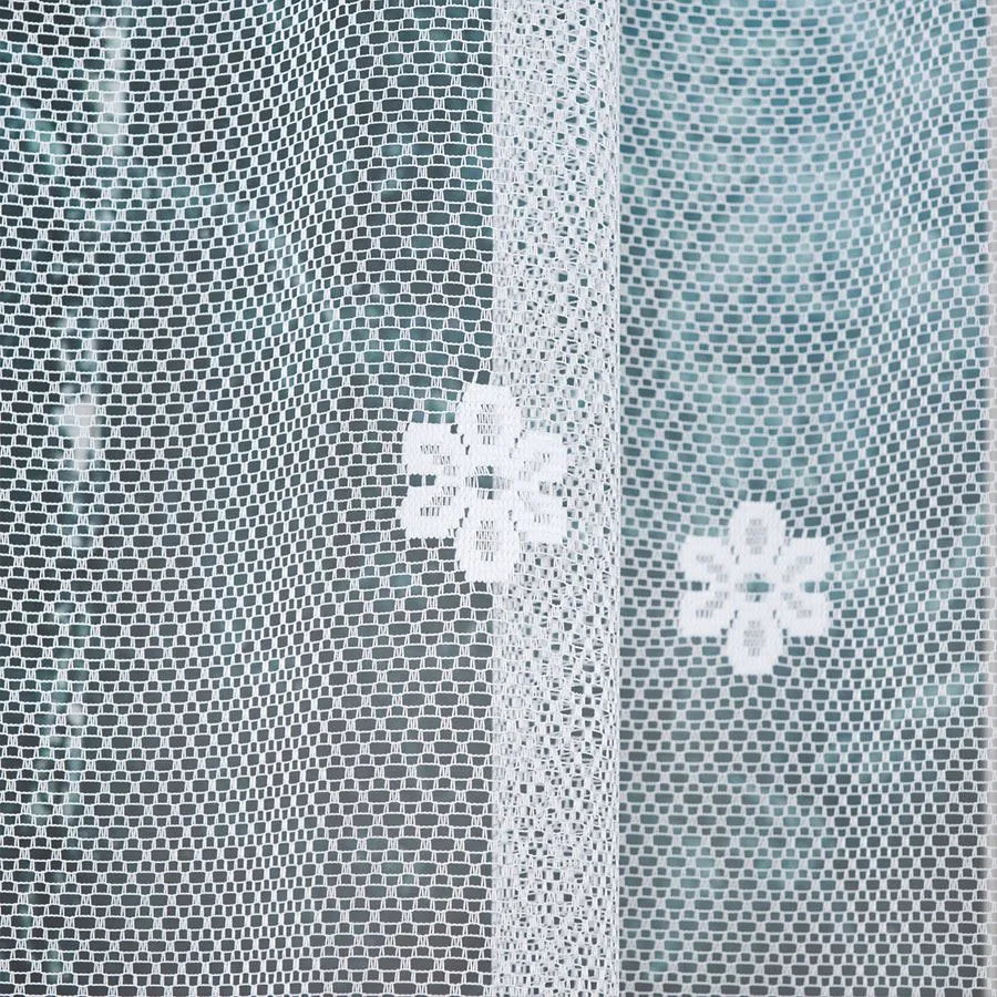 FLORENTYNA Firanka żakardowa gotowa, szerokość 330 x wysokość 120cm, kolor 001 biały 004421