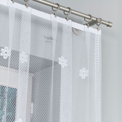 FLORENTYNA Firanka żakardowa gotowa, szerokość 330 x wysokość 120cm, kolor 001 biały 004421 FLORENTYNA Firanka żakardowa gotowa, szerokość 330 x wysokość 120cm, kolor 001 biały 004421