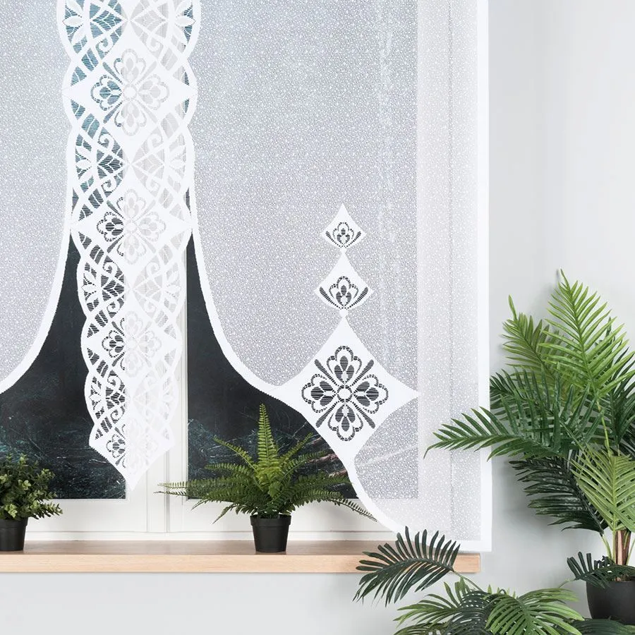 ANITA Panel żakardowy gotowy, szerokość 160 x wysokość 160cm, kolor 001 biały 019385