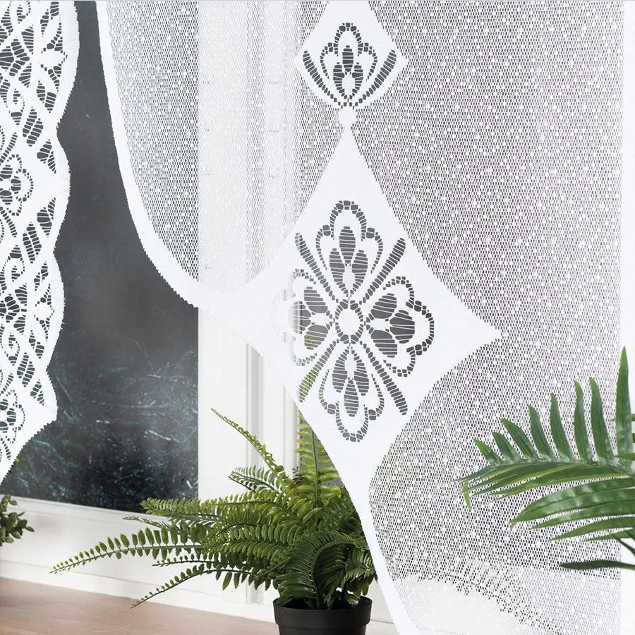 ANITA Panel żakardowy gotowy, szerokość 160 x wysokość 160cm, kolor 001 biały 019385