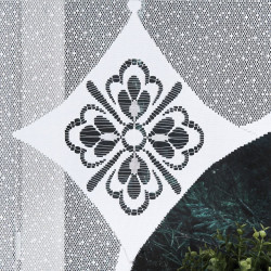 ANITA Panel żakardowy gotowy, szerokość 160 x wysokość 160cm, kolor 001 biały 019385