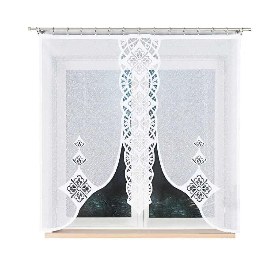 ANITA Panel żakardowy gotowy, szerokość 160 x wysokość 160cm, kolor 001 biały 019385