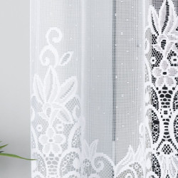 BERENIKA Firanka żakardowa gotowa, szerokość 250 x wysokość 120cm, kolor 001 biały 004304 BERENIKA Firanka żakardowa gotowa, szerokość 250 x wysokość 120cm, kolor 001 biały 004304