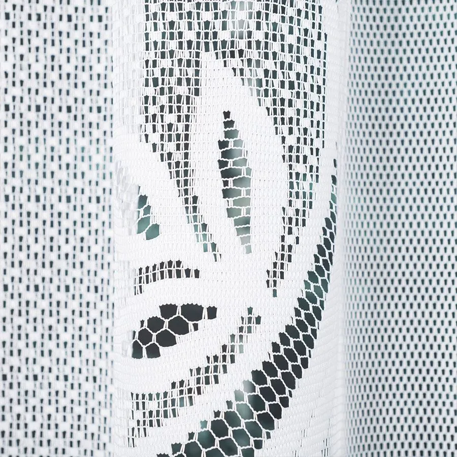 POLA Firanka żakardowa gotowa, szerokość 275 x wysokość 130cm, kolor 001 biały 019368