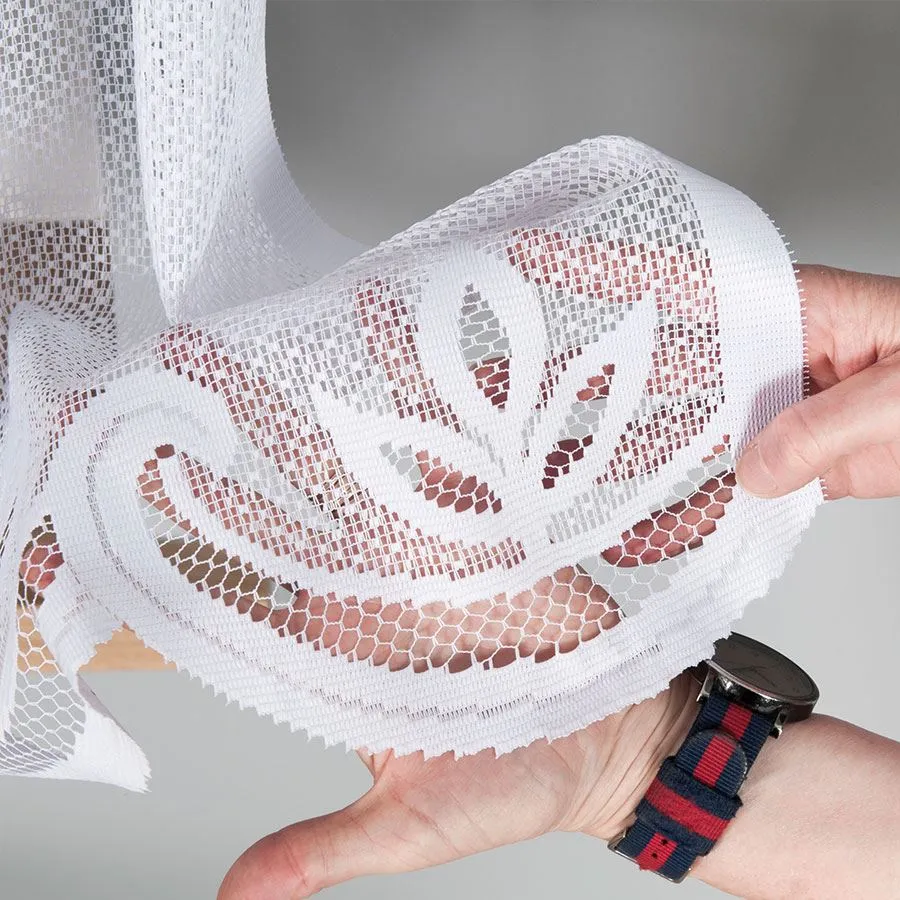 POLA Firanka żakardowa gotowa, szerokość 275 x wysokość 130cm, kolor 001 biały 019368