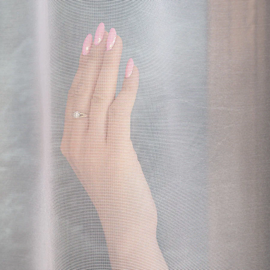 ELZA Firanka żakardowa gotowa, szerokość 300 x wysokość 230cm, kolor 001 biały 023456