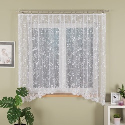 REGINA Firanka żakardowa odpasowana, szerokość 310 x wysokość 180cm, kolor 001 biały 342411