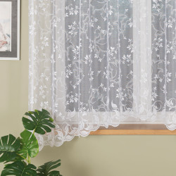 REGINA Firanka żakardowa odpasowana, szerokość 310 x wysokość 180cm, kolor 001 biały 342411