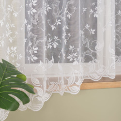 REGINA Firanka żakardowa odpasowana, szerokość 310 x wysokość 180cm, kolor 001 biały 342411