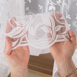 REGINA Firanka żakardowa odpasowana, szerokość 310 x wysokość 180cm, kolor 001 biały 342411