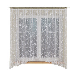 REGINA Firanka żakardowa odpasowana, szerokość 310 x wysokość 180cm, kolor 001 biały 342411