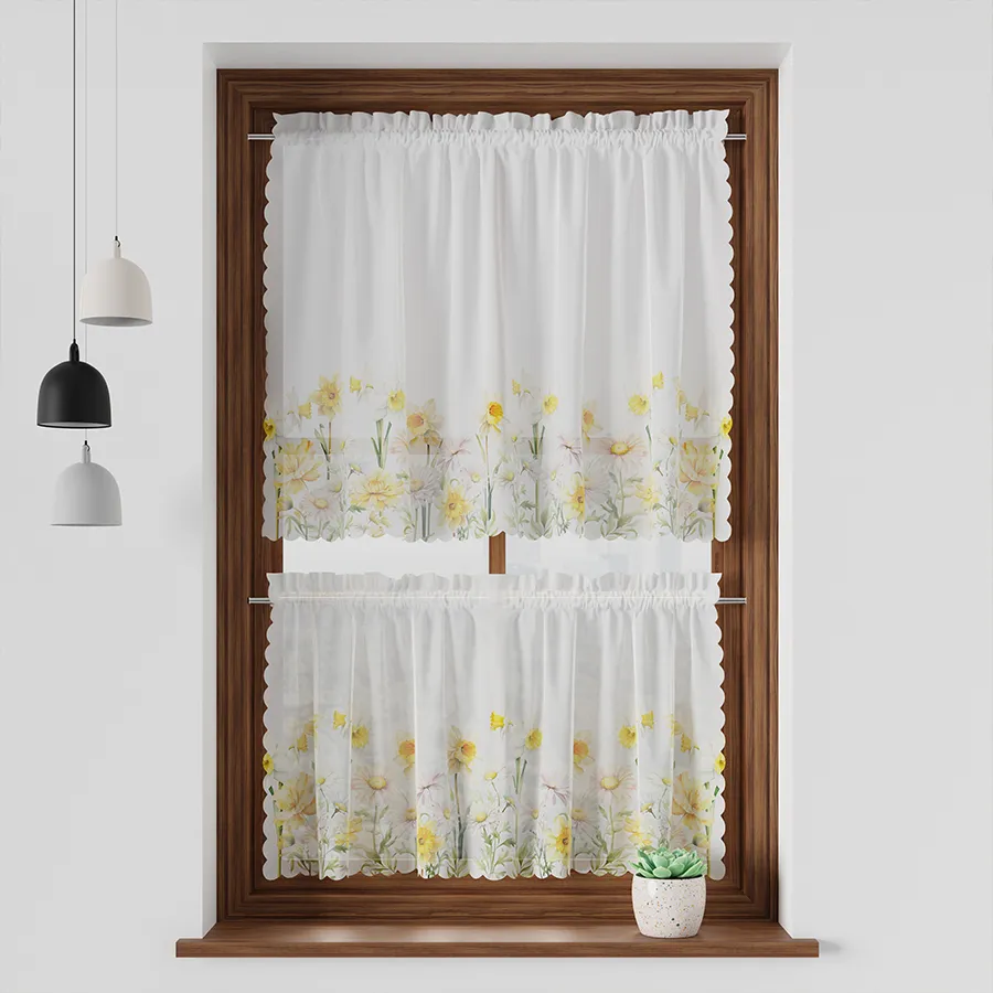 WIOSENNA POLANA Zazdrostka woalowa, WOAL, szerokość 100 x wysokość 60cm, kolor 001 żółty P00208