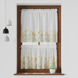 WIOSENNA POLANA Zazdrostka woalowa, WOAL, szerokość 100 x wysokość 60cm, kolor 001 żółty P00208 WIOSENNA POLANA Zazdrostka woalowa, WOAL, szerokość 100 x wysokość 60cm, kolor 001 żółty P00208