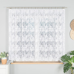 PATRYCJA Firanka żakardowa gotowa, szerokość 300 x wysokość 160cm, kolor 001 biały 049516