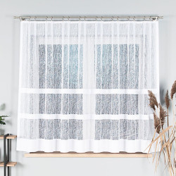 WIKTORIA Firanka żakardowa gotowa na prosto, szerokość 310 x wysokość 160cm, kolor 001 biały 018352