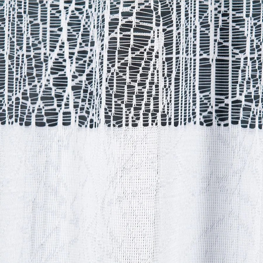 WIKTORIA Firanka żakardowa gotowa na prosto, szerokość 310 x wysokość 160cm, kolor 001 biały 018352