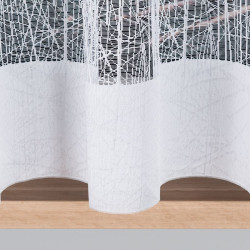 WIKTORIA Firanka żakardowa gotowa na prosto, szerokość 310 x wysokość 160cm, kolor 001 biały 018352