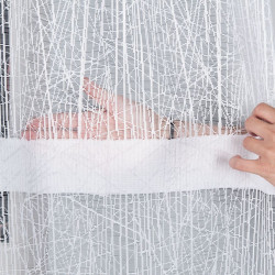 WIKTORIA Firanka żakardowa gotowa na prosto, szerokość 310 x wysokość 160cm, kolor 001 biały 018352