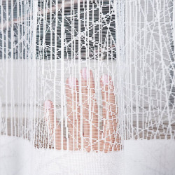 WIKTORIA Firanka żakardowa gotowa na prosto, szerokość 310 x wysokość 160cm, kolor 001 biały 018352