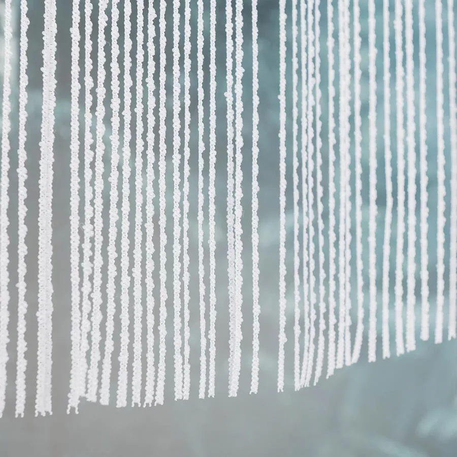 RANI Makrama żakardowa gotowa, szerokość 160 x wysokość 90cm, kolor 001 biały 001474