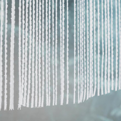 RANI Makrama żakardowa gotowa, szerokość 160 x wysokość 90cm, kolor 001 biały 001474