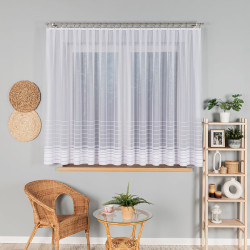 NELA Firanka żakardowa gotowa, szerokość 400 x wysokość 160cm, kolor 001 biały 000280 NELA Firanka żakardowa gotowa, szerokość 400 x wysokość 160cm, kolor 001 biały 000280