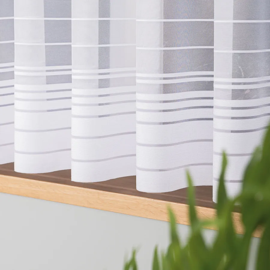 NELA Firanka żakardowa gotowa, szerokość 400 x wysokość 160cm, kolor 001 biały 000280