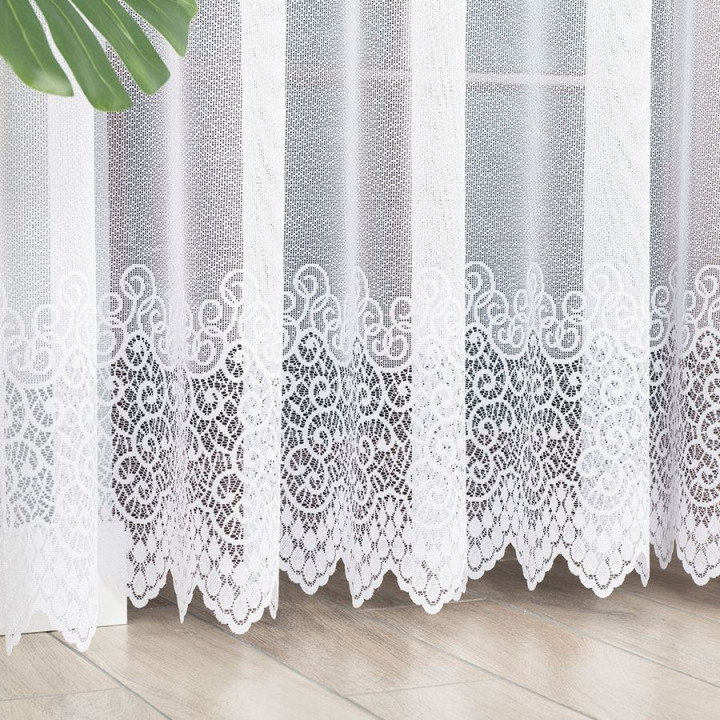 VIOLETTA Firanka żakardowa gotowa, szerokość 200 x wysokość 250cm, kolor 001 biały 001539
