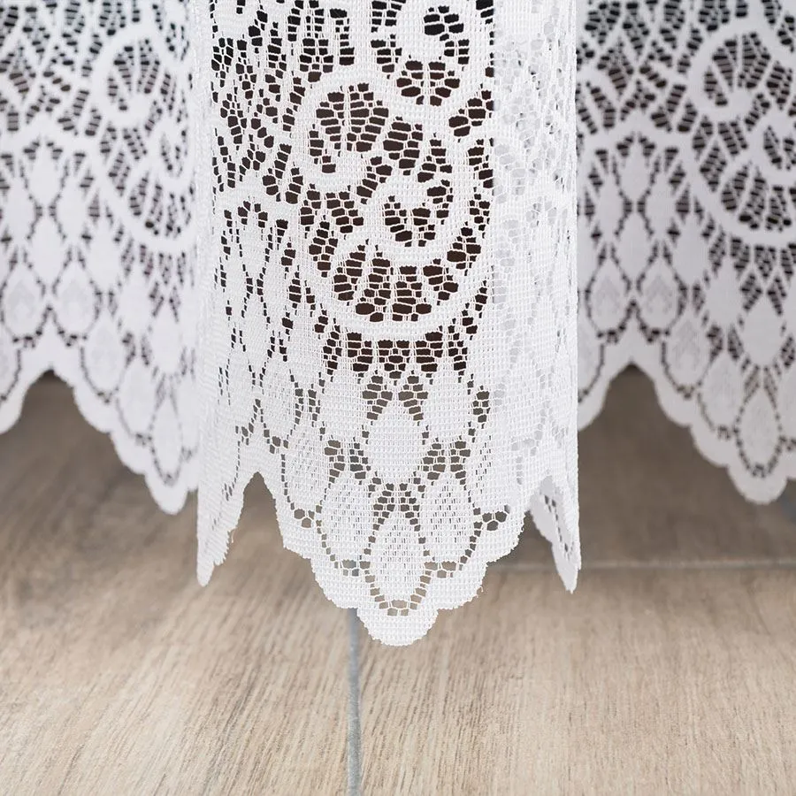 VIOLETTA Firanka żakardowa gotowa, szerokość 200 x wysokość 250cm, kolor 001 biały 001539