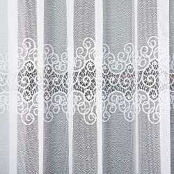 VIOLETTA Firanka żakardowa gotowa, szerokość 200 x wysokość 250cm, kolor 001 biały 001539 VIOLETTA Firanka żakardowa gotowa, szerokość 200 x wysokość 250cm, kolor 001 biały 001539