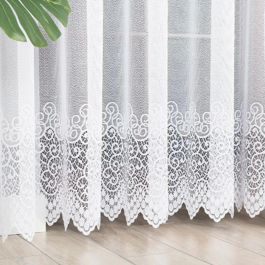 VIOLETTA Firanka żakardowa gotowa, szerokość 300 x wysokość 250cm, kolor 001 biały 001539