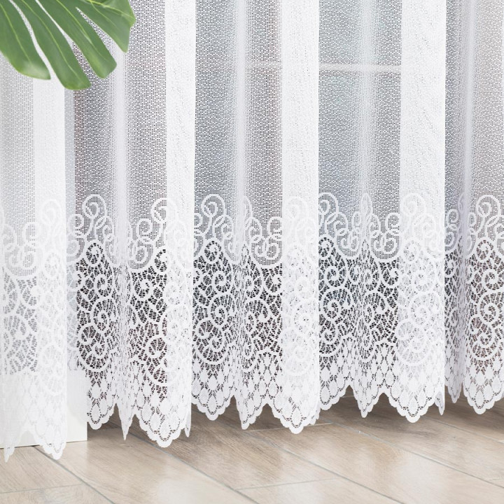 VIOLETTA Firanka żakardowa gotowa, szerokość 300 x wysokość 250cm, kolor 001 biały 001539