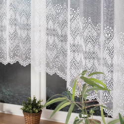 ESMERALDA Firanka żakardowa gotowa, szerokość 310cm x wysokość 140cm, kolor 001 biały 358691